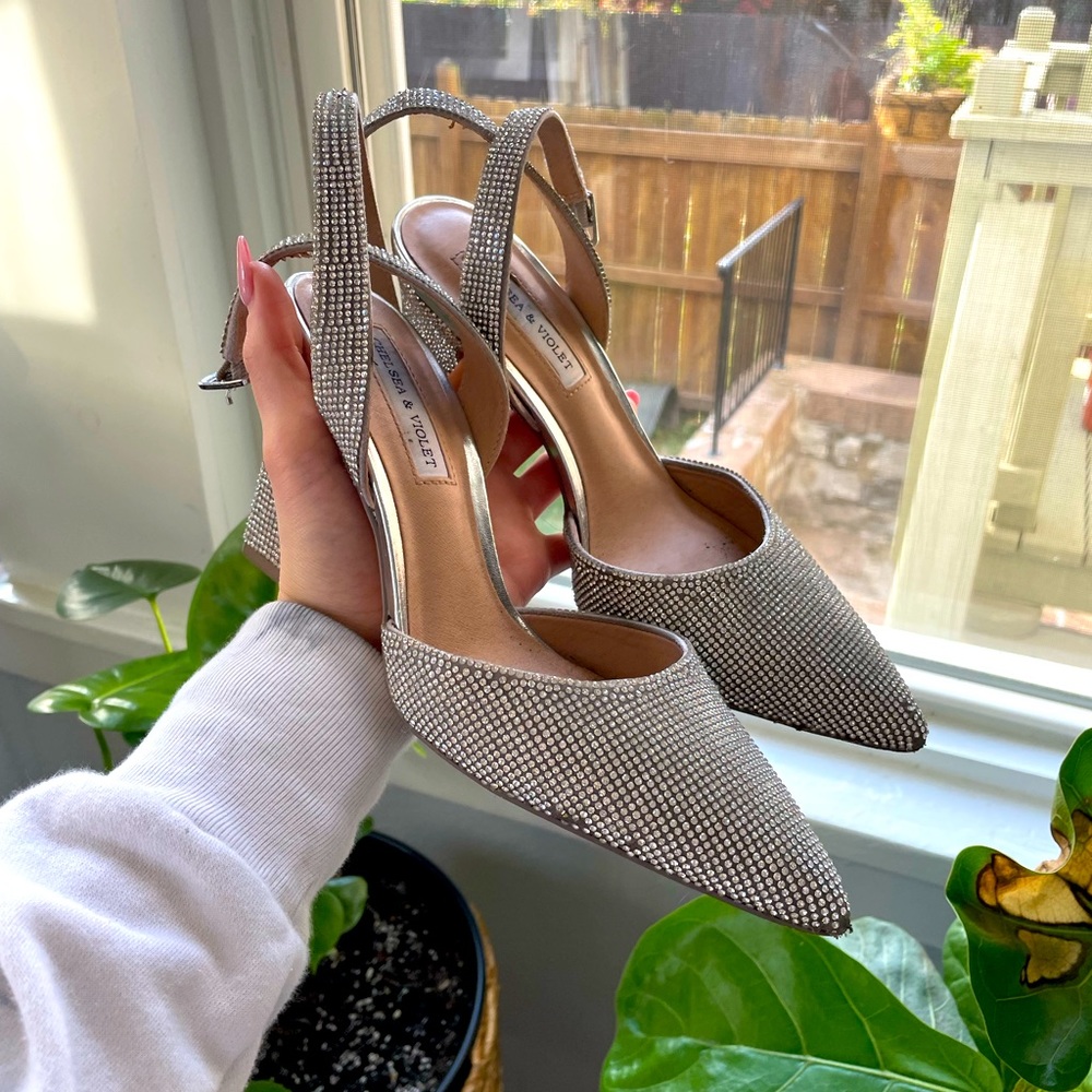 Chelsea and Violet Rhinestone Heels